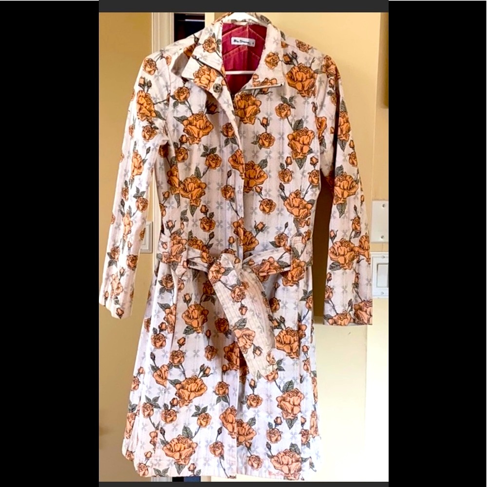 Ben Sherman 1960s inspired floral coat
